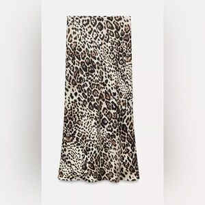 Zara Animal Midi Skirt - WITH TAG